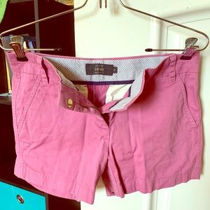 j. crew chino shorts (0, purple)